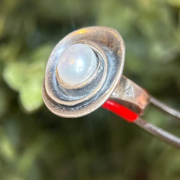 Silpada 925 Flower Pearl Ring - Picture 7 of 10